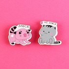 Значки деревянные «Я буду тебя бесить», 2 шт. - Фото 2