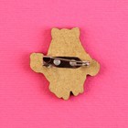 Значок деревянный «Беги от меня», 2,7 х 3 см - Фото 3