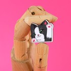 Значок деревянный «У меня лапки», 3 х 2,9 см - Фото 4