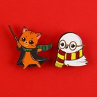 Значки деревянные, неразлучники «Наша дружба это магия», 2 шт., 8×12 см - Фото 3