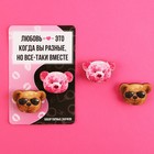 Значки деревянные, неразлучники «Любовь это когда», 2 шт., 8×12 см - Фото 2