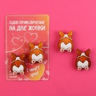 Значки деревянные, неразлучники «Одно приключение», 2 шт., 8×12 см - Фото 2