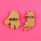 Значки деревянные, неразлучники «Любимой подружке», 2 шт., 8 х 12 см. - Фото 4