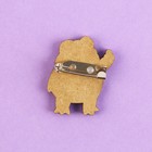 Значок деревянный «Лягушка», серия мемы , 2,4 х 3,2 (комплект 2 шт) - фото 22221462