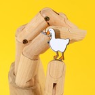 Значок деревянный «Утка с ножом», 2.6×3.1 см - Фото 4