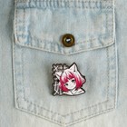 Значок деревянный «Девочка котик», аниме, 3.3×3.3 см - Фото 5