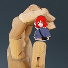 Значок деревянный «Рыжая девушка», аниме, 2,4 х 3,4 см - Фото 4
