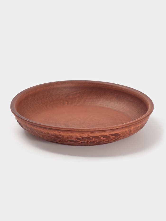 Форма для запекания «Колос», 670 мл, 21×4 см, красная глина - Фото 1