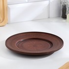 Тарелка «Гладкий», d=19 см, красная глина - Фото 1