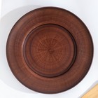 Тарелка «Гладкий», d=19 см, красная глина - Фото 1