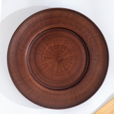 Тарелка «Гладкий», d=19 см, красная глина