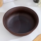 Тарелка глубокая «Гладкий», 700 мл., 18×6 см, красная глина - Фото 2