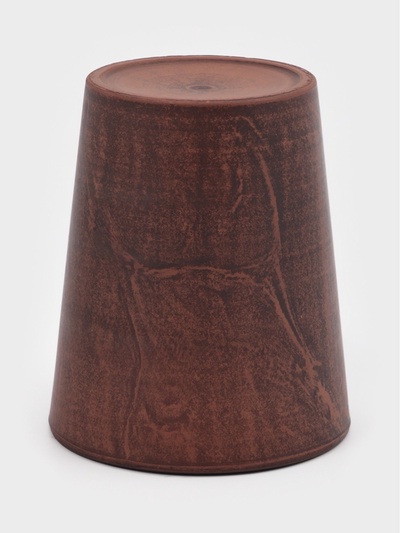 Стакан «Гладкий‎‎», 400 мл., 11×10 см, красная глина