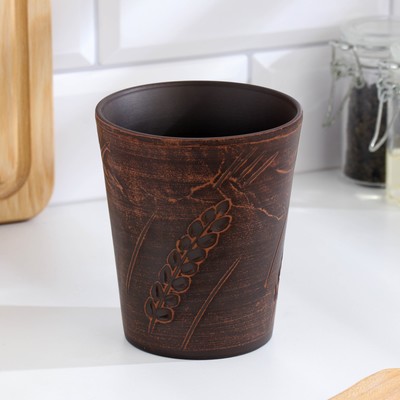 Стакан «Колос», 400 мл., красная глина