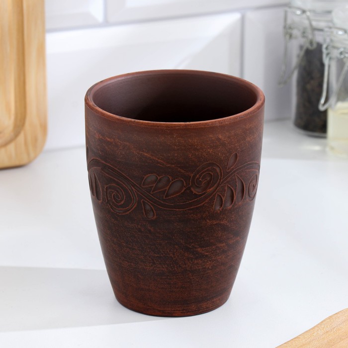 Стакан «Вьюнок», 300 мл, красная глина - Фото 1