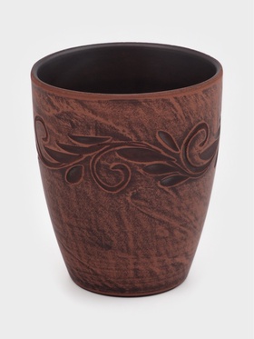 Стакан «Вьюнок‎‎», 300 мл, красная глина  (артикул 9660821)  большой выбор товаров оптом и в розницу по низким ценам с доставкой