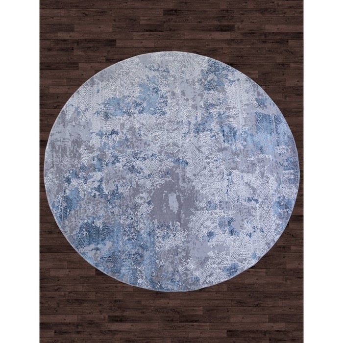 Ковёр круглый Armina 03851A, размер 160x160 см, цвет blue / blue