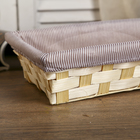 Корзина "Полоска" 26х х6,5 см из бамбука - Фото 3