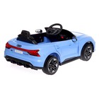 Электромобиль Audi RS e-tron GT, EVA колёса, кожаное сидение, цвет синий 9304887 - фото 16885621