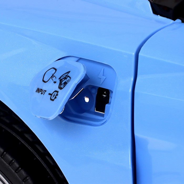 Электромобиль Audi RS e-tron GT, EVA колёса, кожаное сидение, цвет синий - фото 1907721771