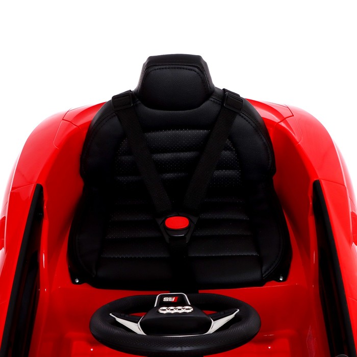 Электромобиль Audi RS e-tron GT, EVA колёса, кожаное сидение, цвет красный - фото 1907721787