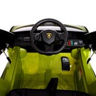 Электромобиль Lamborghini SIAN, EVA колёса, кожаное сидение, цвет зелёный - Фото 7