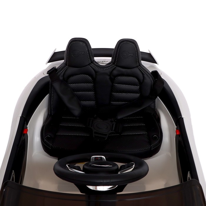 Электромобиль Jaguar F-TYPE, EVA колёса, кожаное сидение, цвет белый - фото 1907721801
