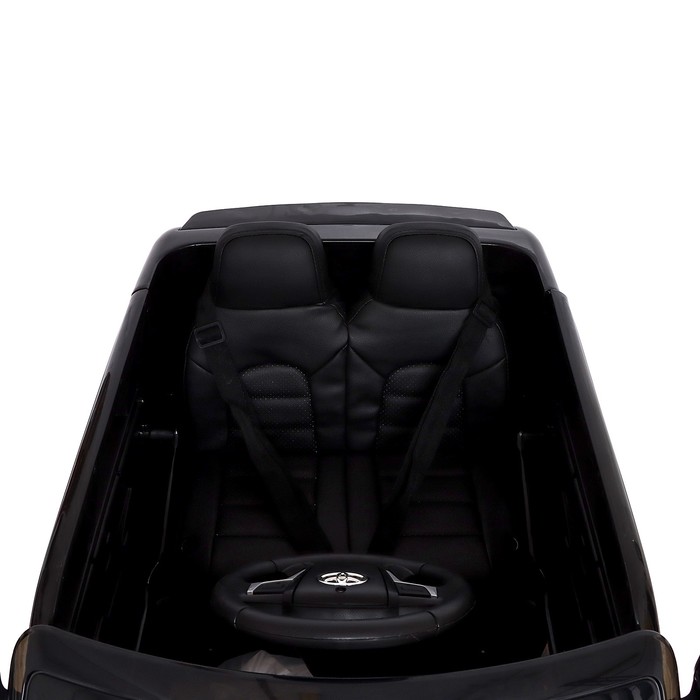 Электромобиль TOYOTA LAND CRUISER, EVA колёса, кожаное сидение, цвет чёрный - фото 1907721815