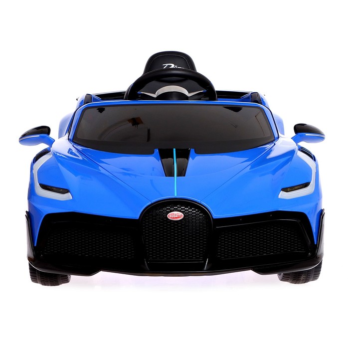 Электромобиль Bugatti Divo, EVA колёса, кожаное сидение, цвет синий - фото 1907721829