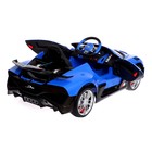 Электромобиль Bugatti Divo, EVA колёса, кожаное сидение, цвет синий - Фото 5