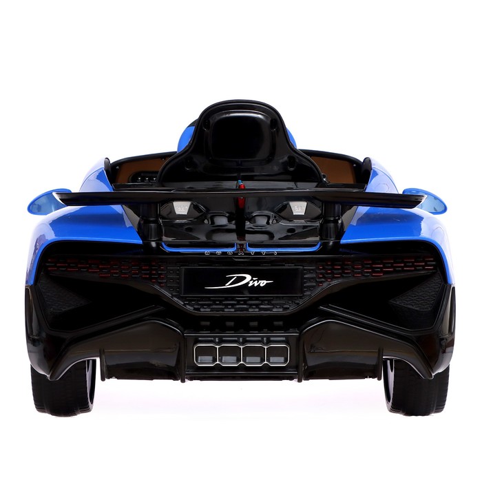 Электромобиль Bugatti Divo, EVA колёса, кожаное сидение, цвет синий - фото 1907721833