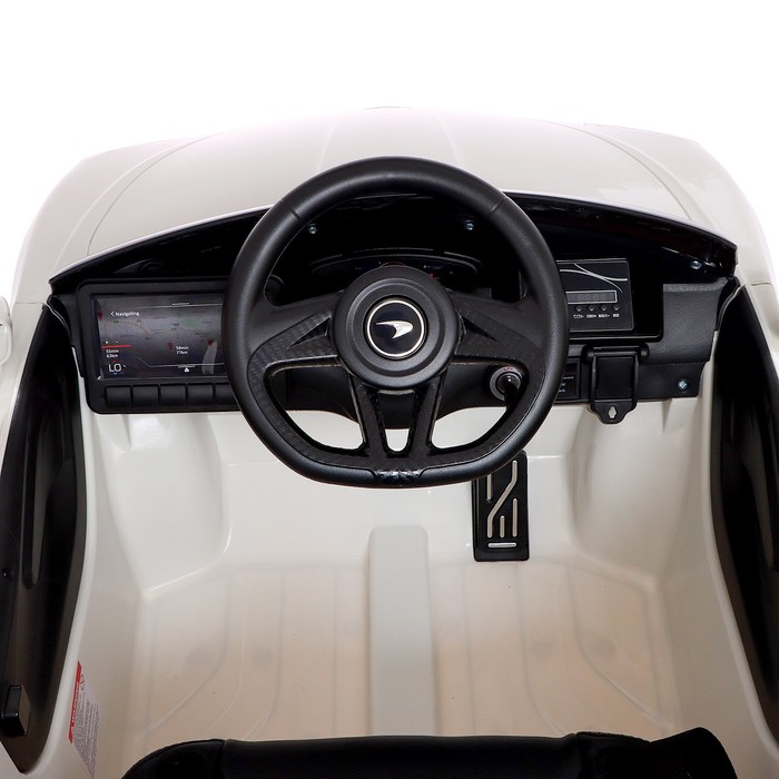 Электромобиль Mclaren GT, EVA колёса, кожаное сидение, цвет белый - фото 1907721849