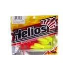 Твистер Helios Credo Acid lemon & Red, 6 см, 7 шт. (HS-10-029) - Фото 2