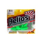 Твистер Helios Credo Electric green, 6 см, 7 шт. (HS-10-007) - фото 6915577