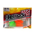 Твистер Helios Credo Double Tail Orange & Green, 9 см, 5 шт. (HS-28-025) - фото 6915610