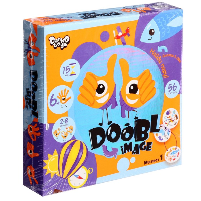

Детская настольная игра «Двойная картинка», серия Doobl Image, круглые карты