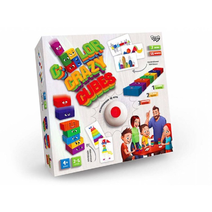 Настольная развлекательная игра Color Сrazy Cubes
