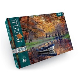 Пазлы картонные «Осенняя речка», 1000 элементов