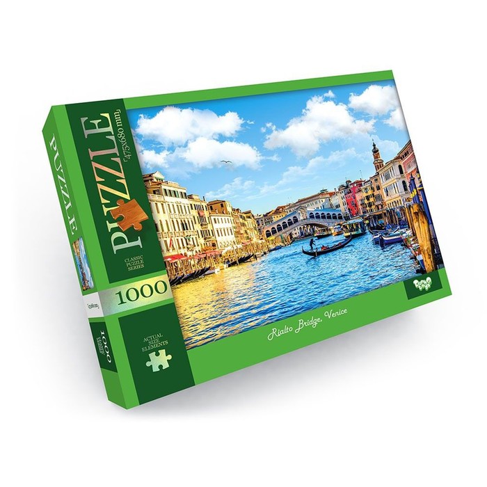 Пазлы картонные «Мост Риальто. Венеция», 1000 элементов - Фото 1