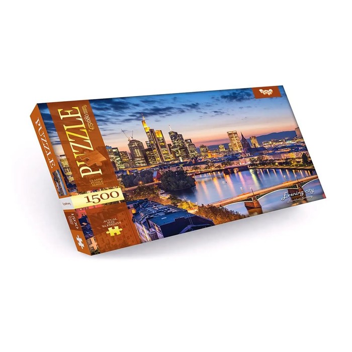 Пазлы картонные «Вечерний город», 1500 элементов