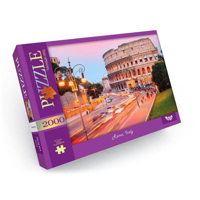 Пазлы картонные «Италия. Рим», 2000 элементов - Фото 1
