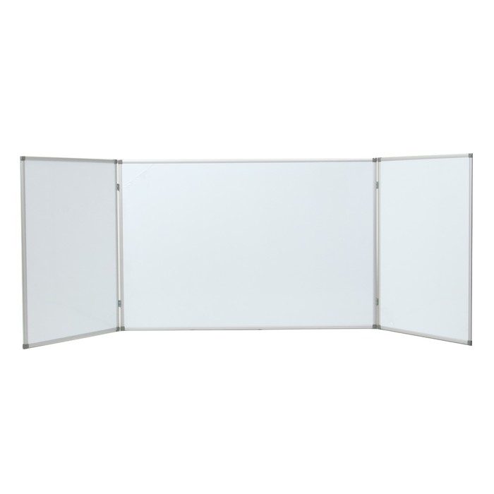 Доска магнитно-маркерная 300×100, 100×75×2, Calligrata, трехсекционная, в алюминевой рамке - Фото 1