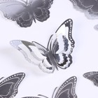 Топпер для торта «Бабочки», 12 штук, серебряный - Фото 2