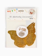 Топпер для торта «Бабочки», 12 штук, голография, золотой - Фото 8
