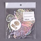 Топперы для декора «Бабочки», 12 штук, голография, серебряный - Фото 5