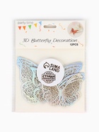 Топперы для декора «Бабочки», 12 штук, голография, серебряный - Фото 7