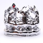 Шар фольгированный "Корона - ободок", серебро - фото 319469734