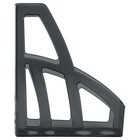 Лоток для бумаг вертикальный Стамм "Лидер", тонированный черный (комплект 2 шт) - фото 24551063