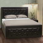 Кровать односпальная «Венеция 13.2», с мягким изголовьем, 1200×2000 мм, экокожа, цвет венге шёлк матовый 9695161