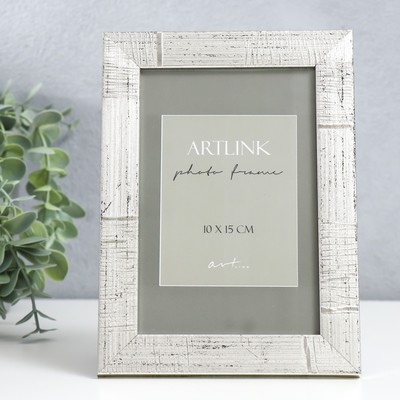 Фоторамка для фото 10×15 см Marta, пластик, серебро